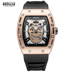 BAOGELA New Skull Men Watches Military Silicone Brand Pirate Hollow Watch Men Luminous Sports Wristwatch Relogio Masculino