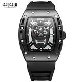 BAOGELA New Skull Men Watches Military Silicone Brand Pirate Hollow Watch Men Luminous Sports Wristwatch Relogio Masculino