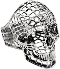 Hiphop Cool Men's Gothic Carving Ring Stainless Steel High Quality cross Skull ring Jewelry For man free shipping